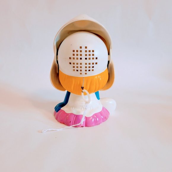 Vintage Smurfs 1980's Wallace Berrie PEYO Pull String Talking Smurfette. - Picture 5 of 5